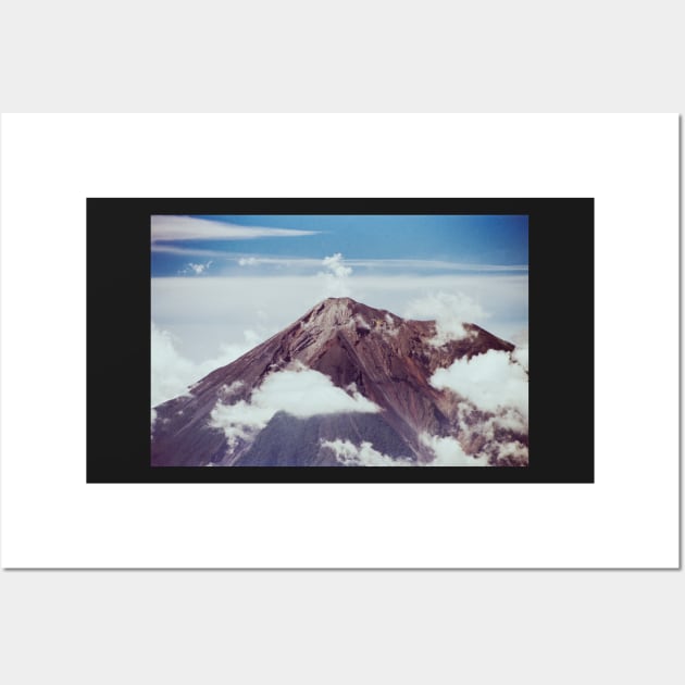 Peak of Guatemalan Volcano Fuego Shot on Film Wall Art by visualspectrum